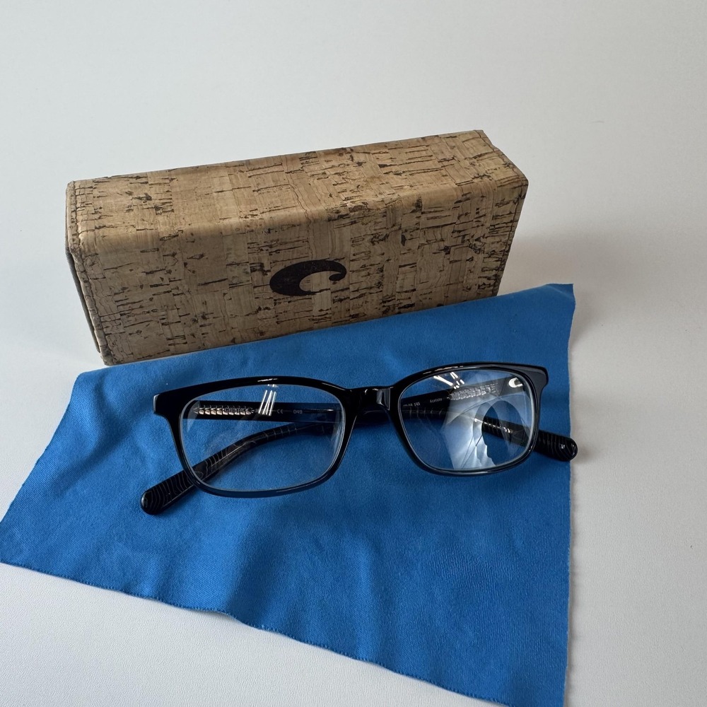 Costa Eyeglasses Frames Rectangular Black RX Read… - image 8